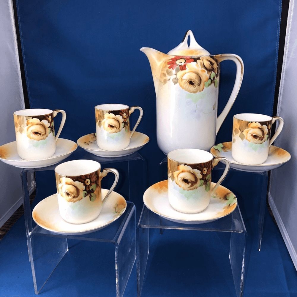Vintage Noritake Hand Painted Japan Tea Set 11 Pc.